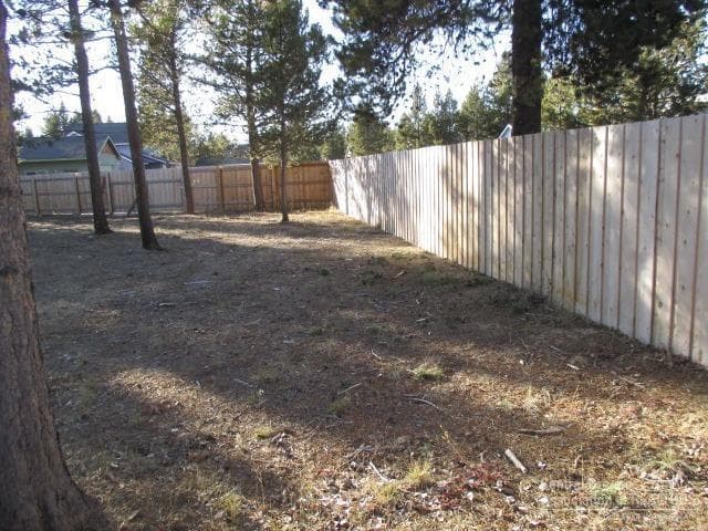 North side of the lot
