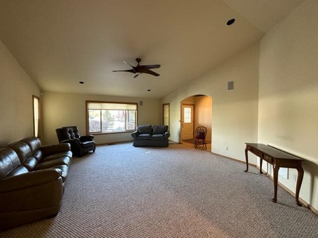 Living room form dining room