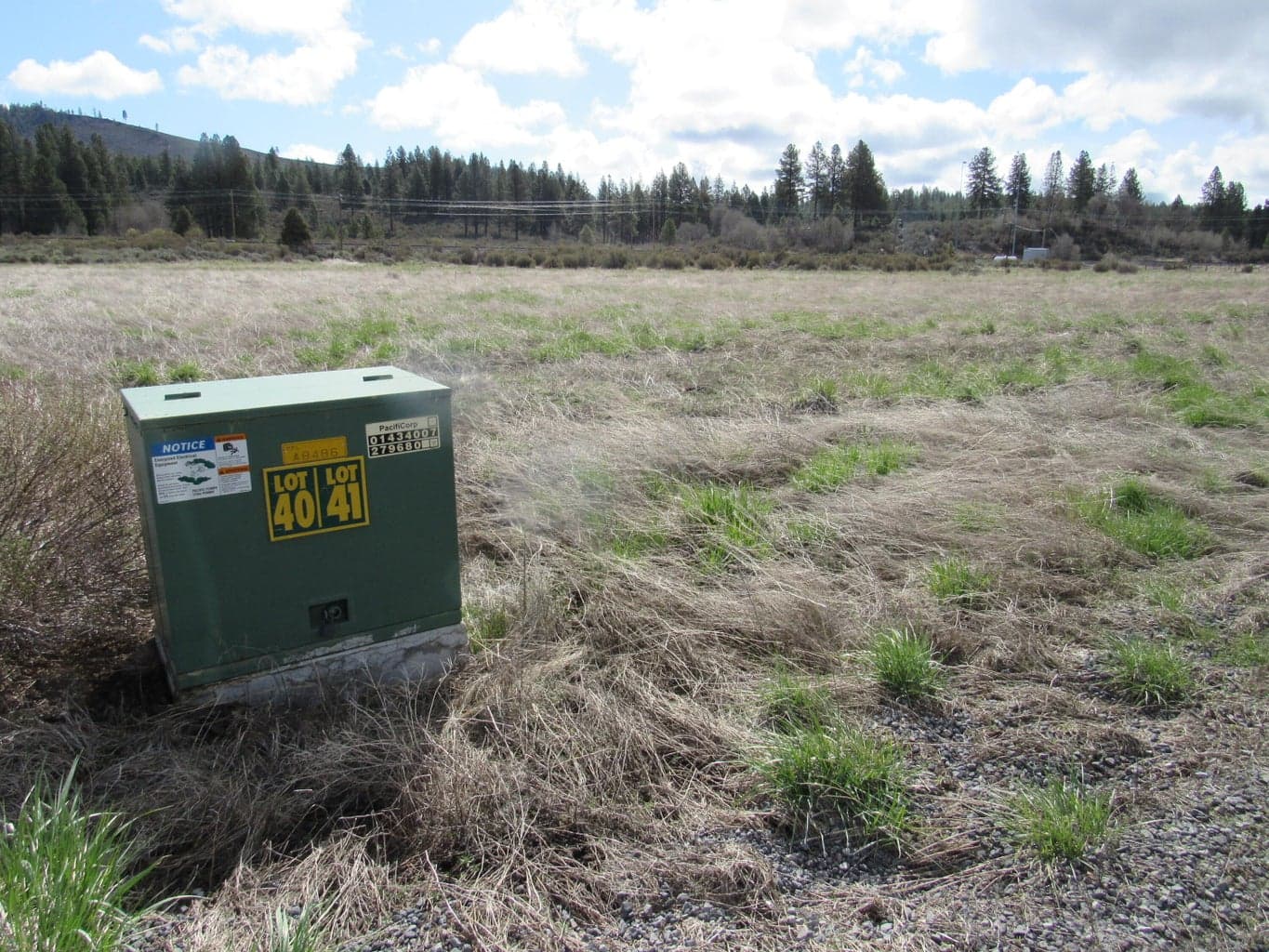power box on the road
