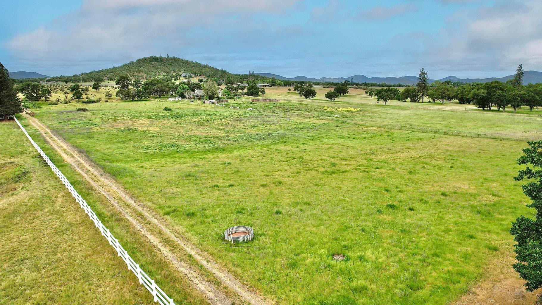 Heading West on the 10.89 acre lot
