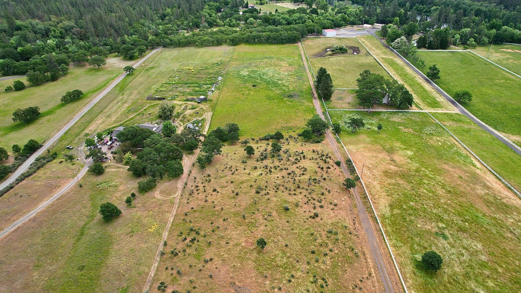 East Facing View on the 10.89 acre Lot