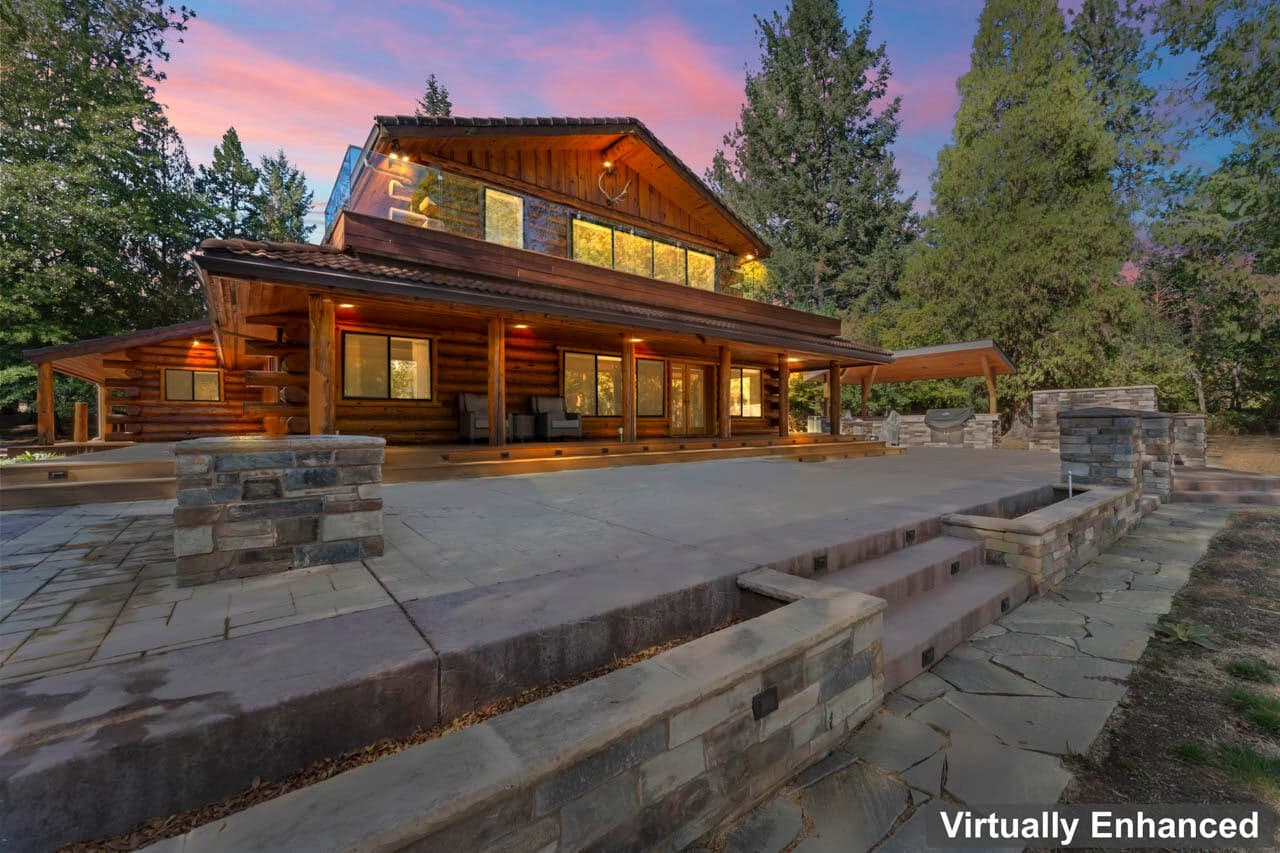 Riverfront Log Home