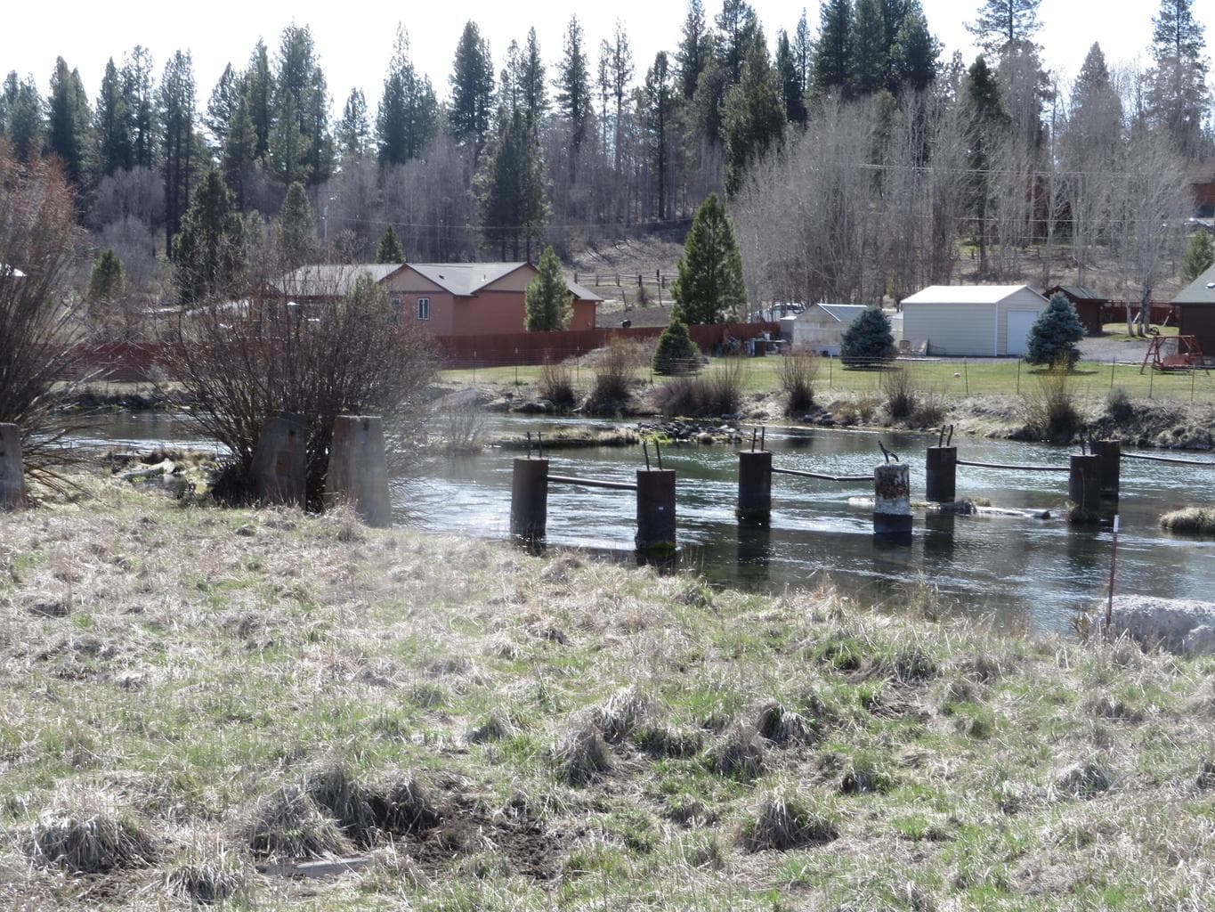 This is the Williamson River waterfront easement for homeowner