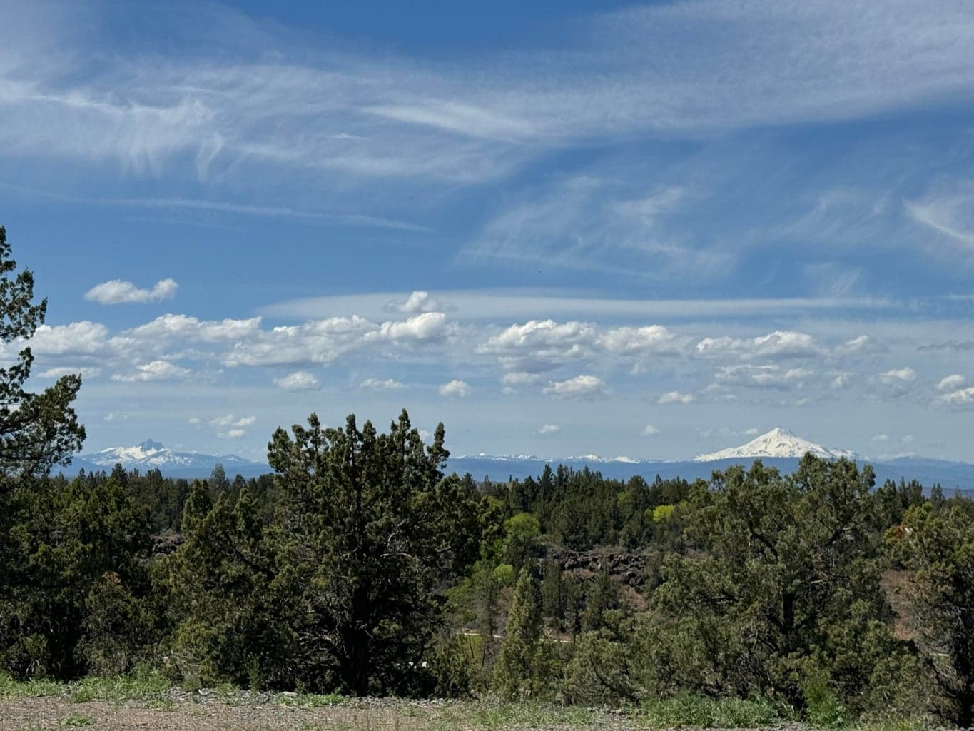 Mountain view from homesite