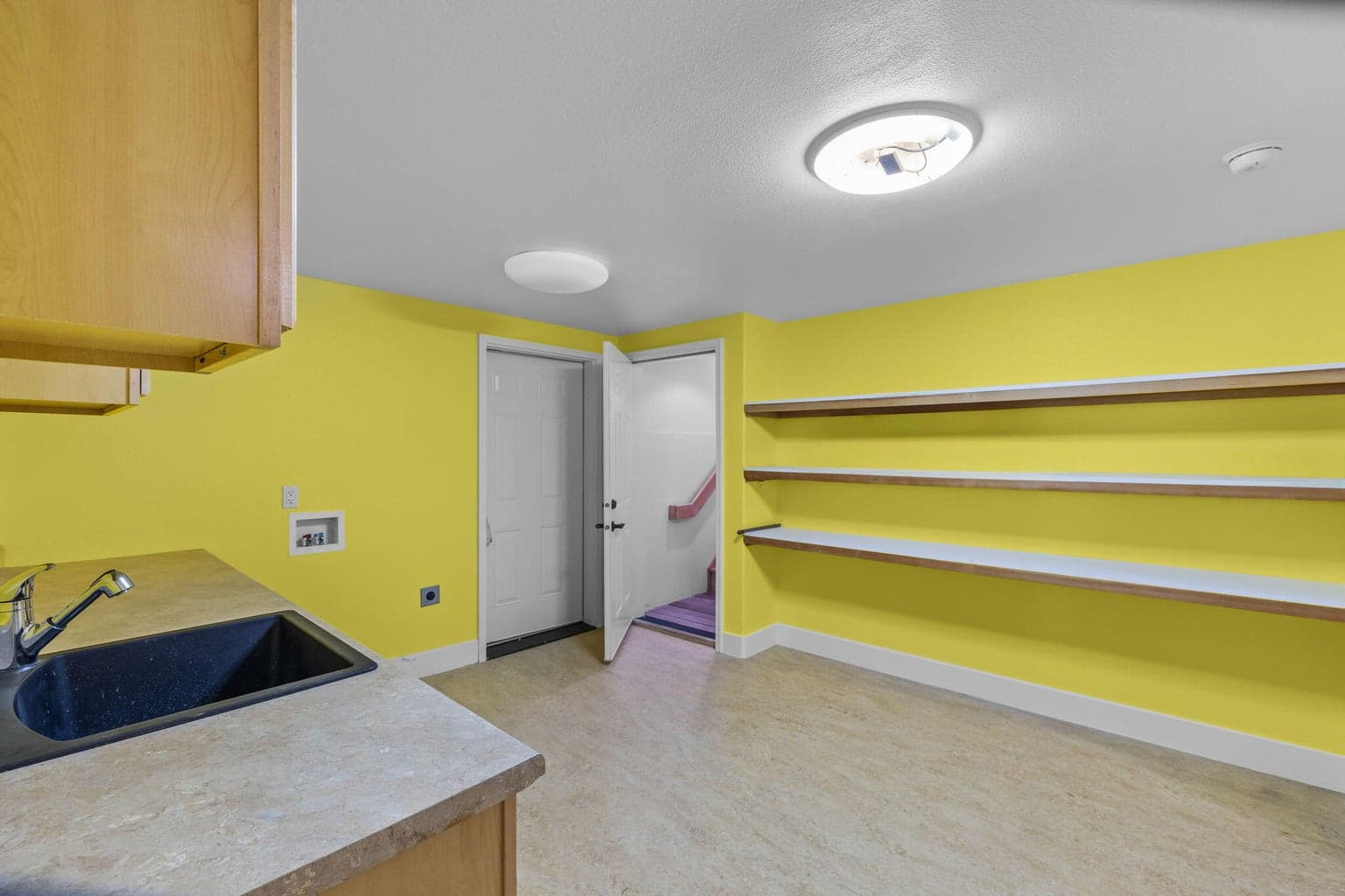 Lower level Laundry/Storage