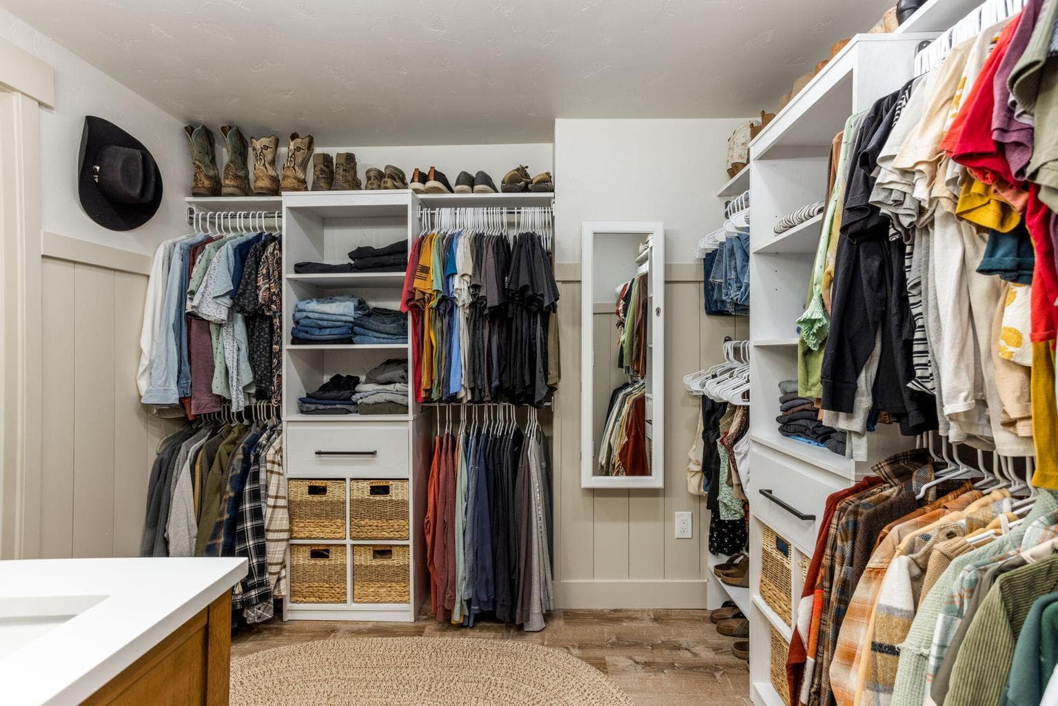 Primary closet