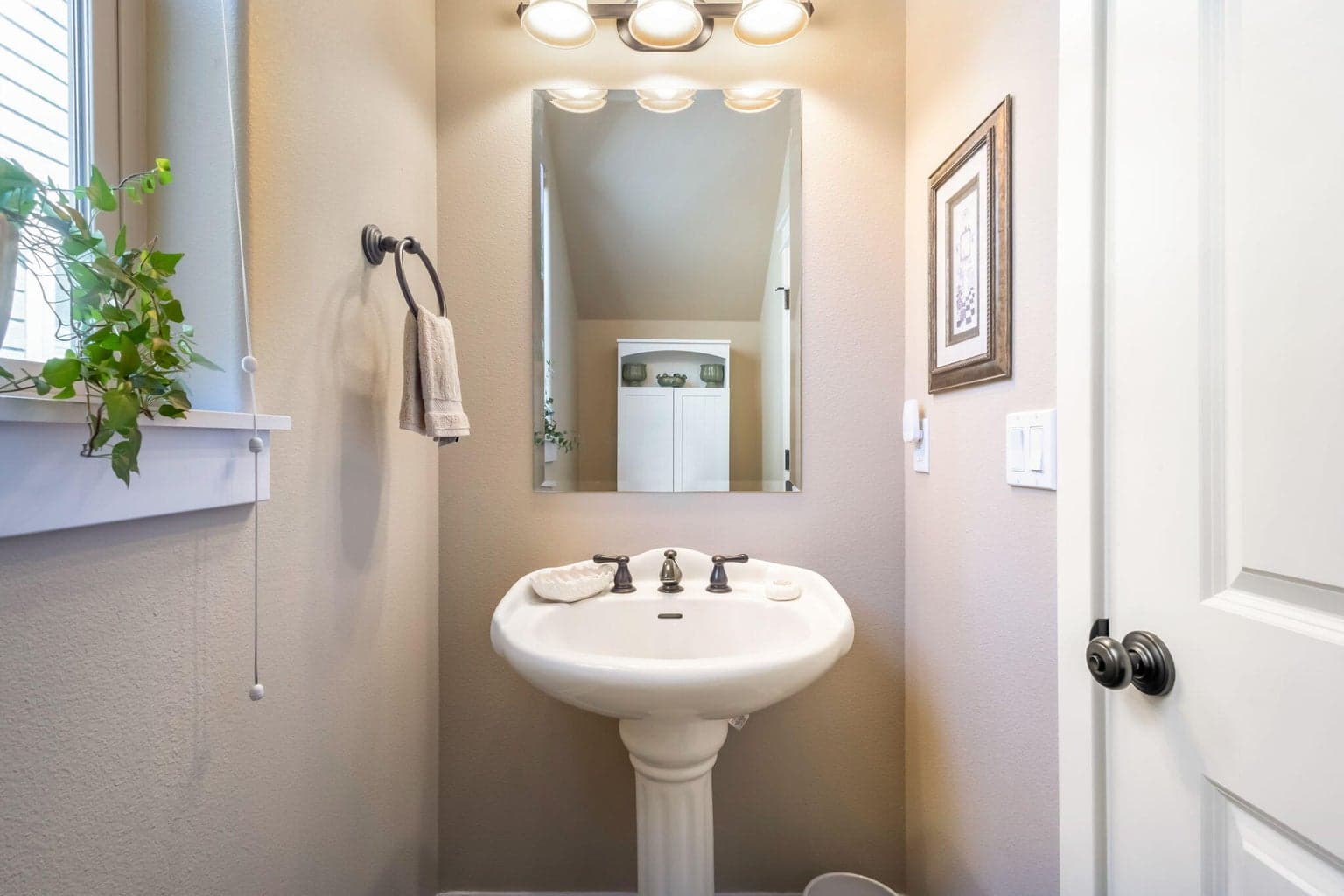 Main floor powder room