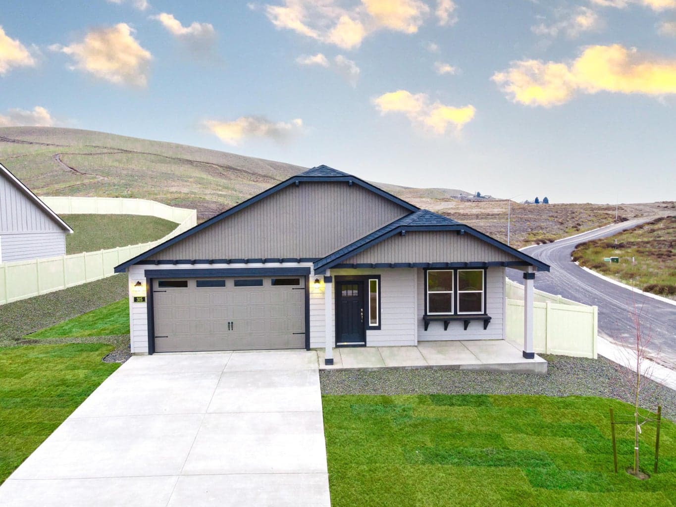 Example exterior * not actual home