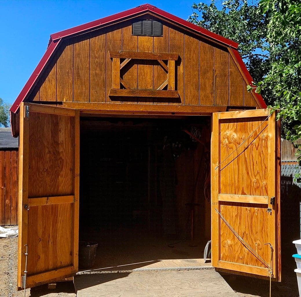 16 x 20 cedar storage shed