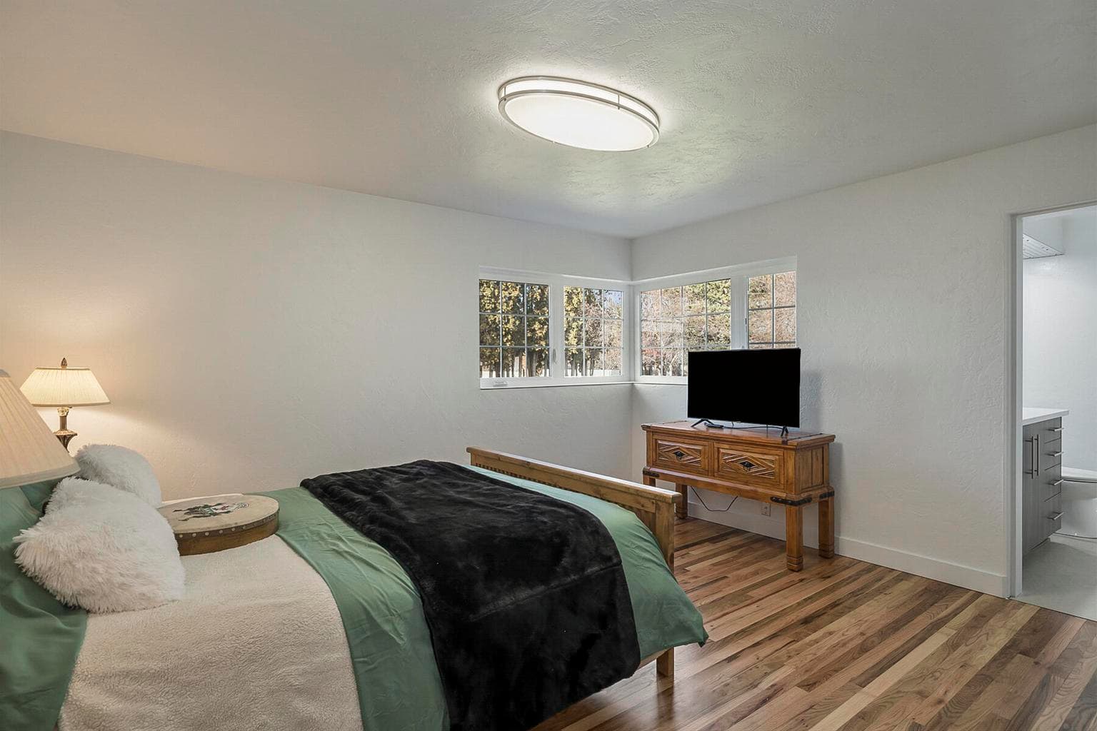 guest bedroom and bath