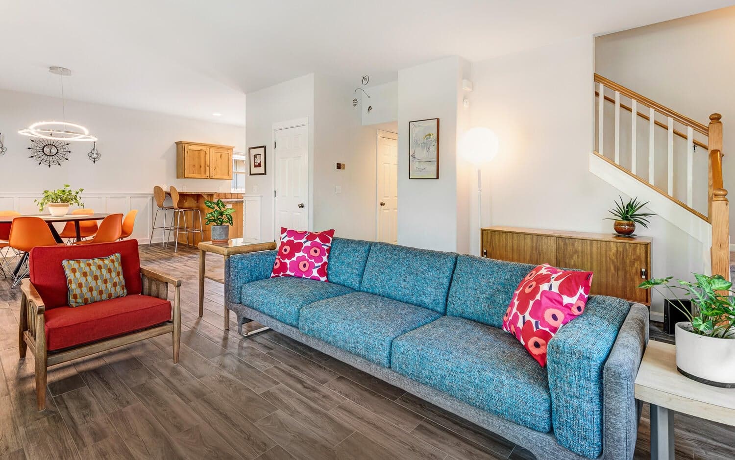 Great room towards dining area