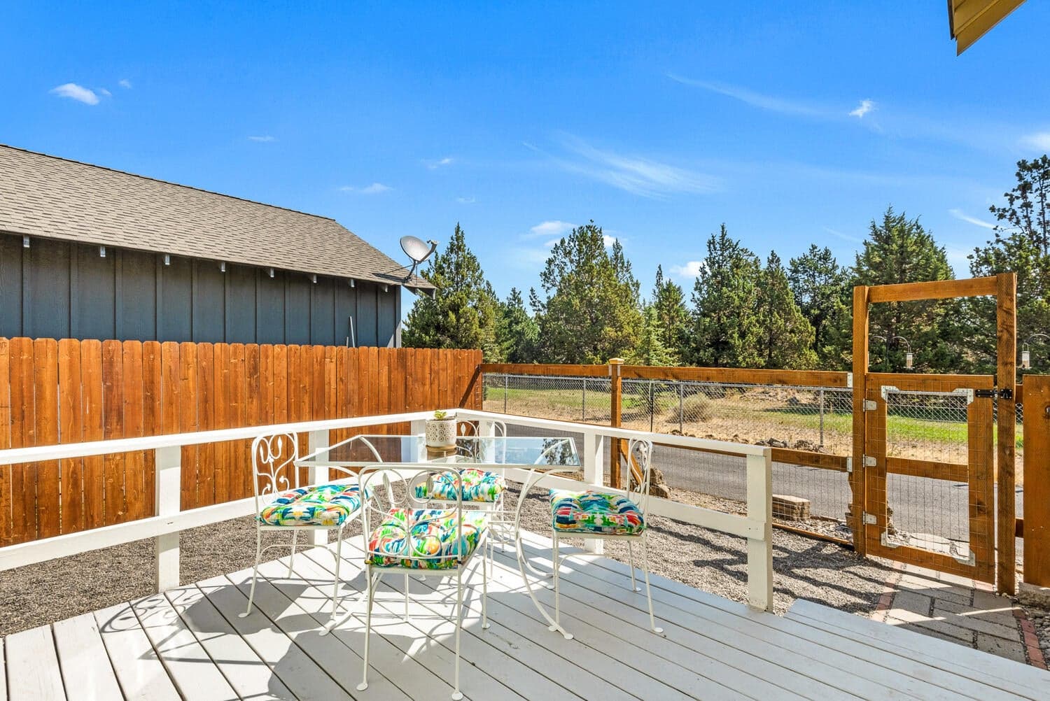 Private back deck