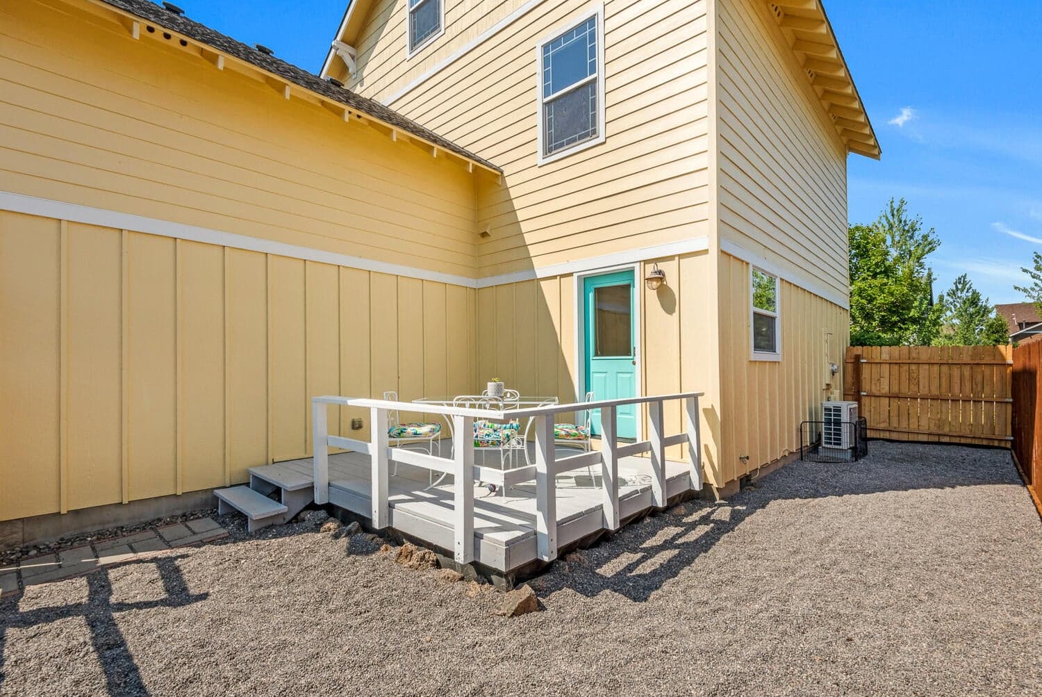 Low maintenance back yard & deck