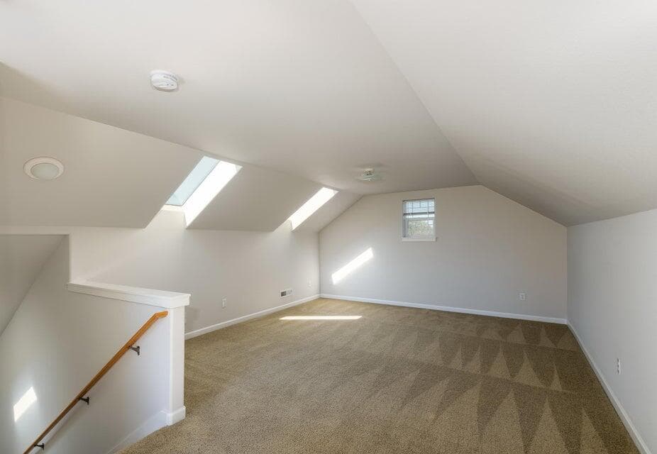 Large second bonus room with skylights