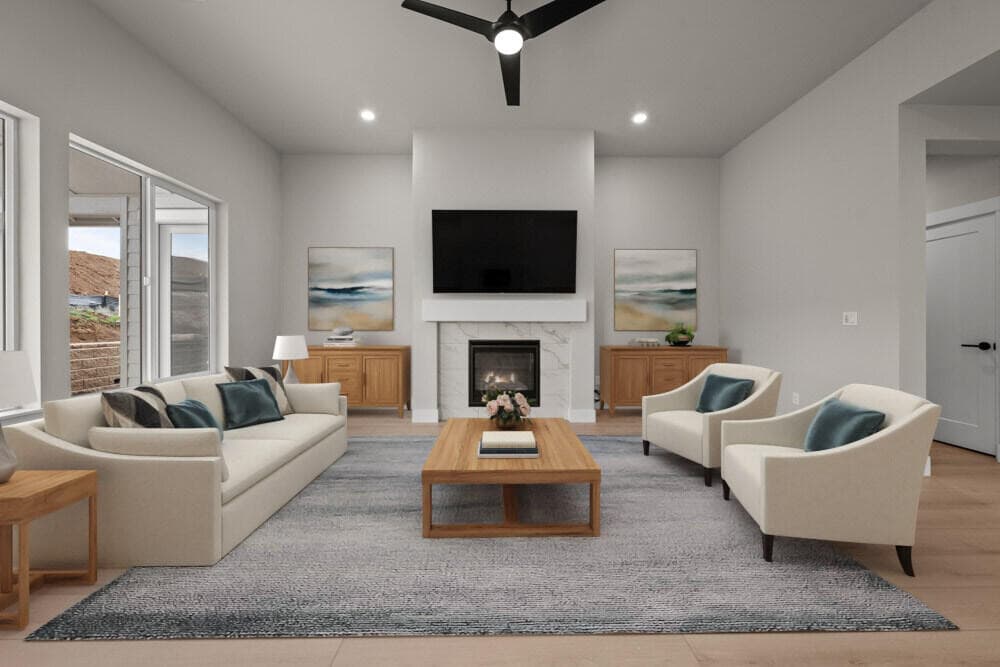 Greatroom sample. Similar model only, specs vary.