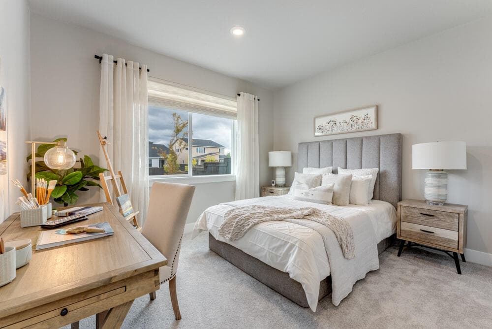 Guest bedroom #3 - Sample photos of similar model. Upgrades present. Specs and selections vary.