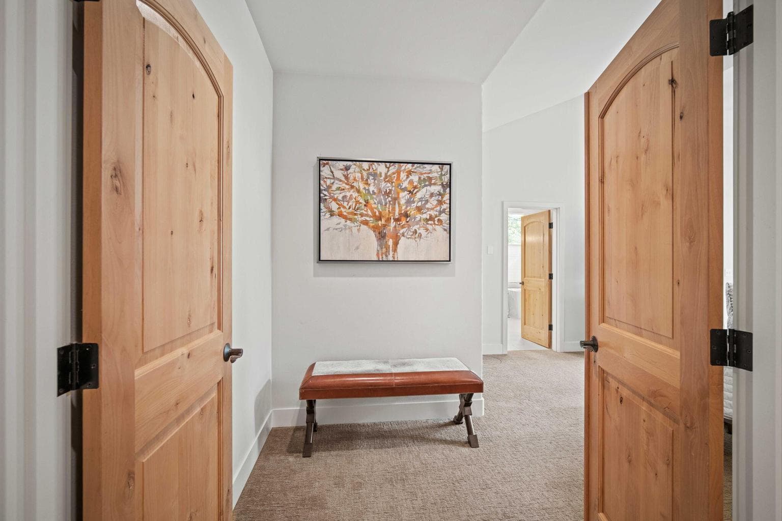 Double door entry to the Primary