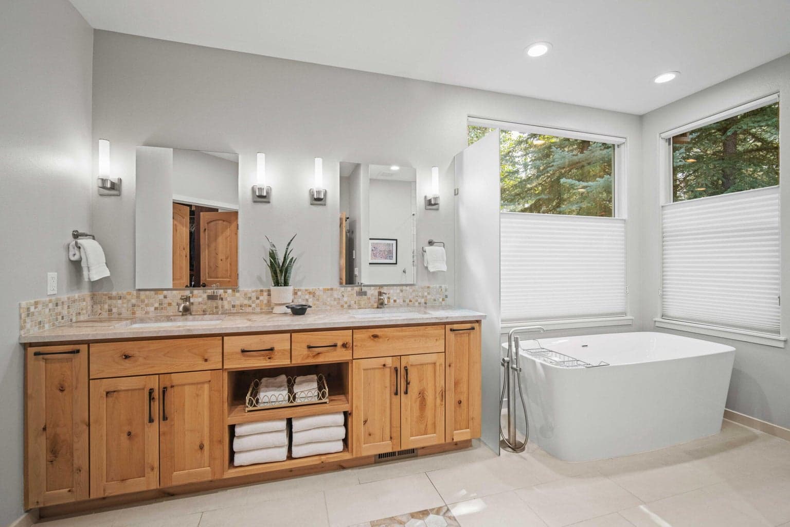 Spa-like Primary ensuite bathroom completely updated