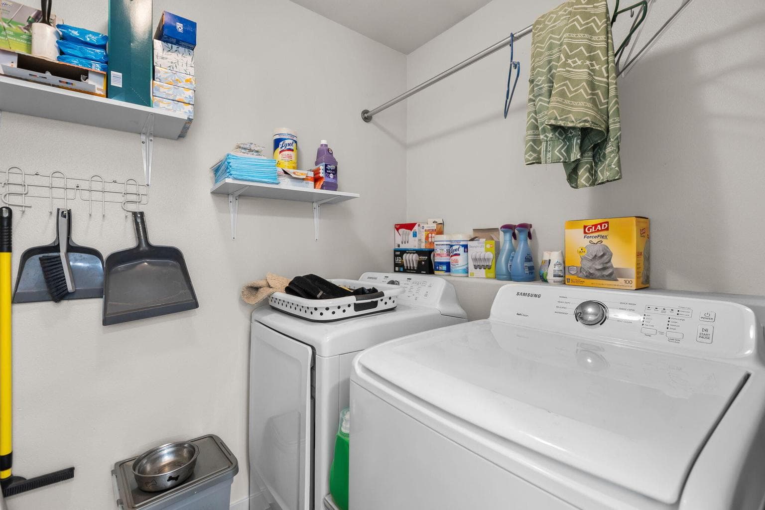 Laundry room on main level.