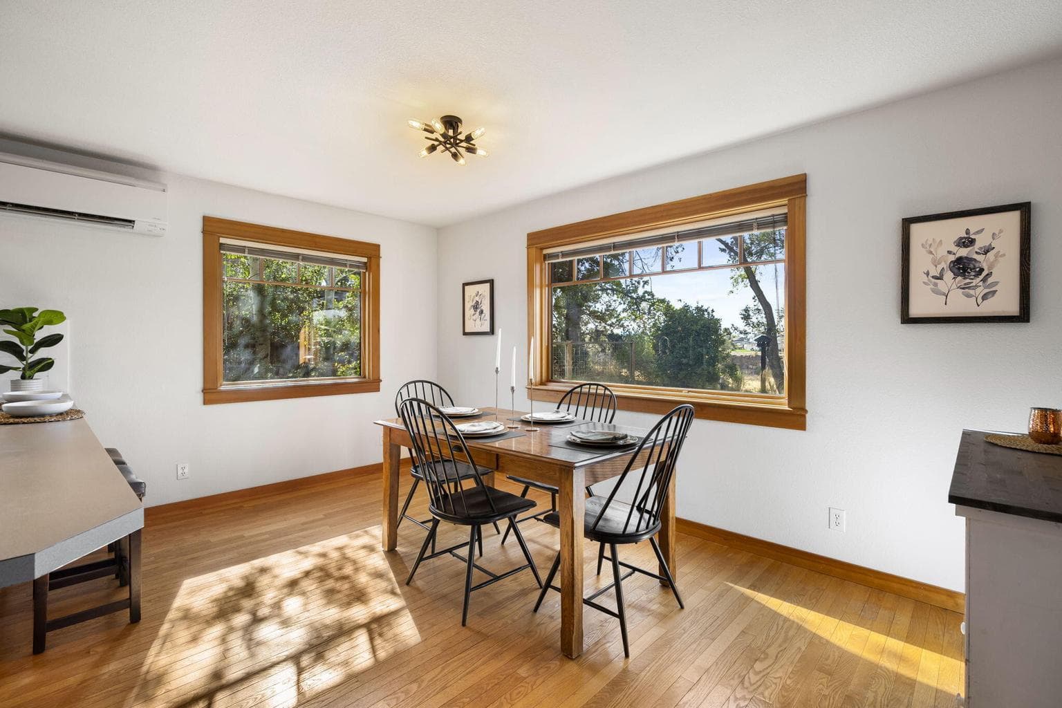 The dining adjoins the kitchen - great for family and friends.