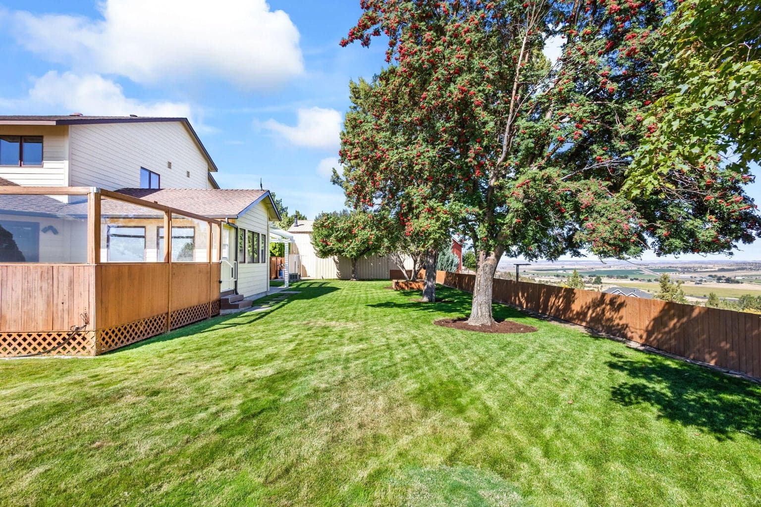 East Side Yard Shaded - Views of Farmland