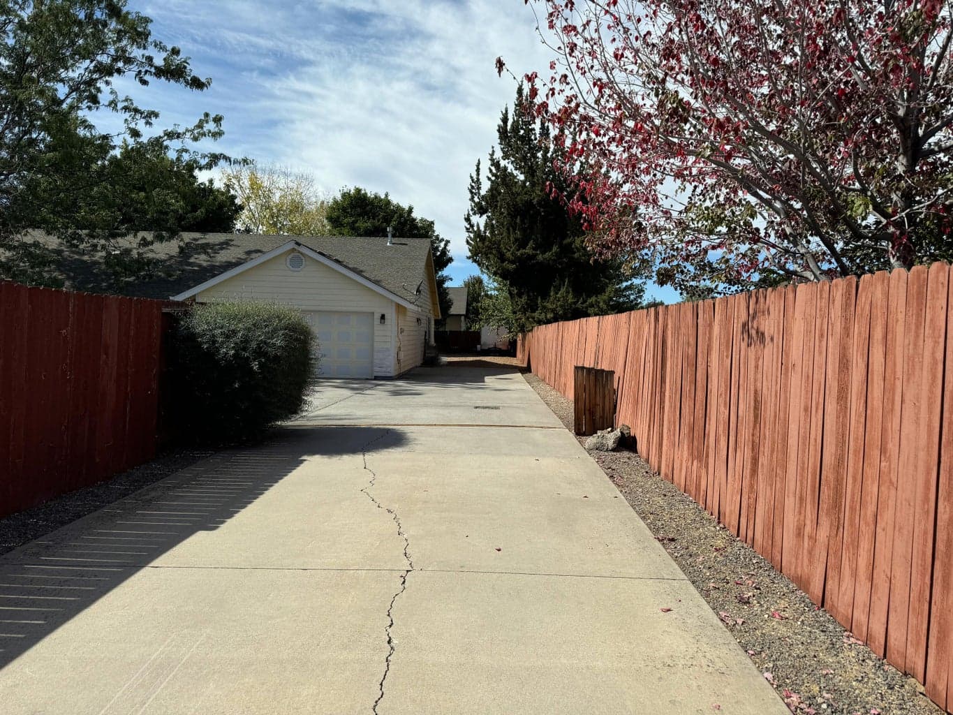 Long driveway helps provide the utmost privacy!