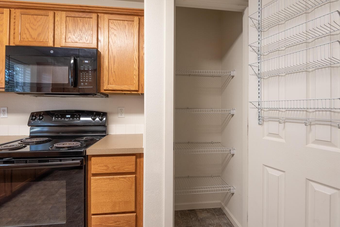 Pantry conveniently located