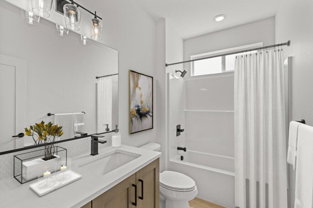 Virtually staged photos of actual home.