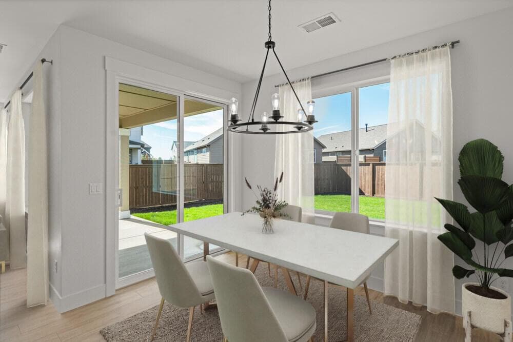 Virtually staged photos of actual home.