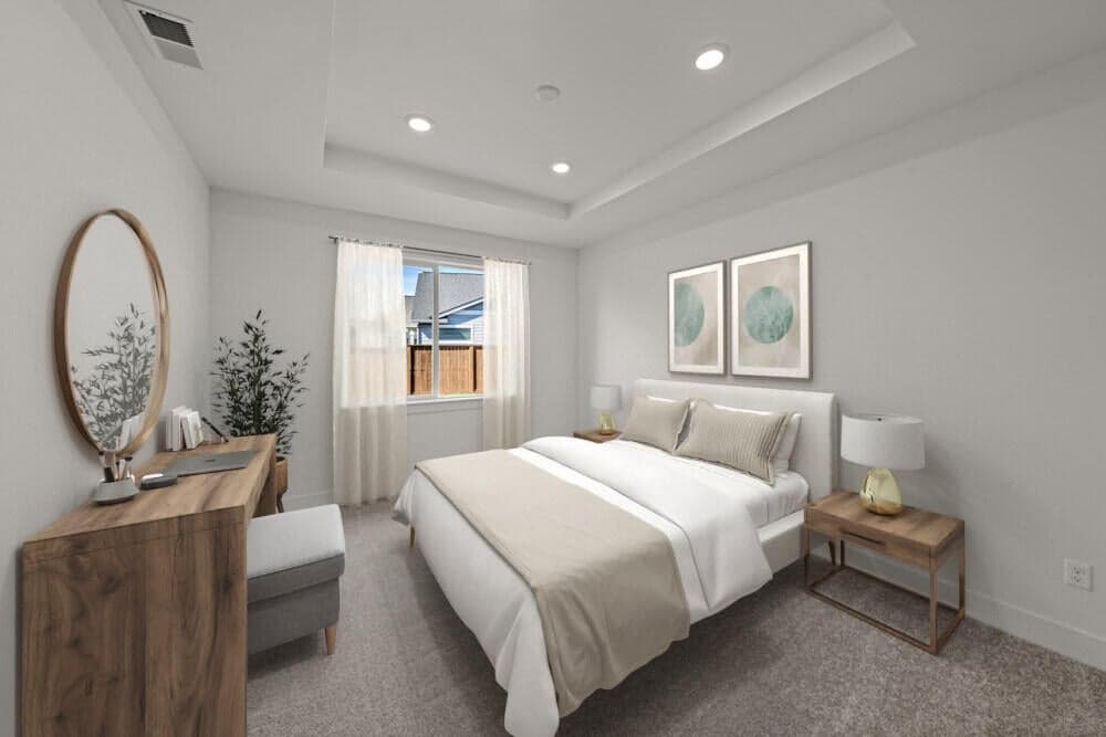 Virtually staged photos of actual home.