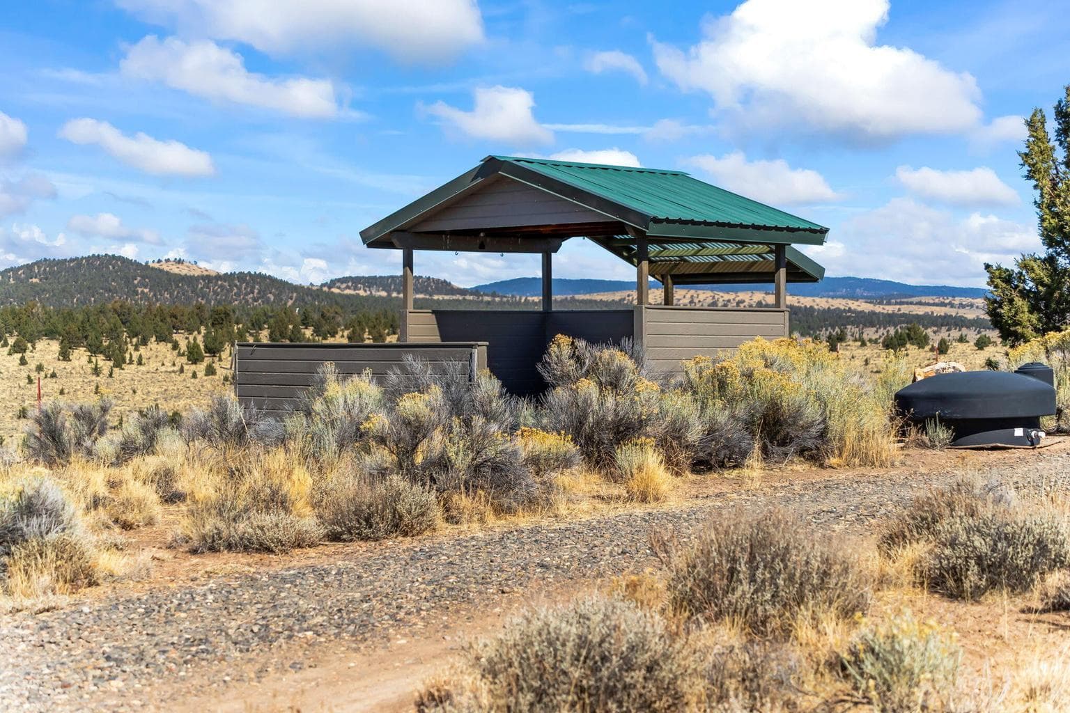 Scenic gazebo overlooking your property