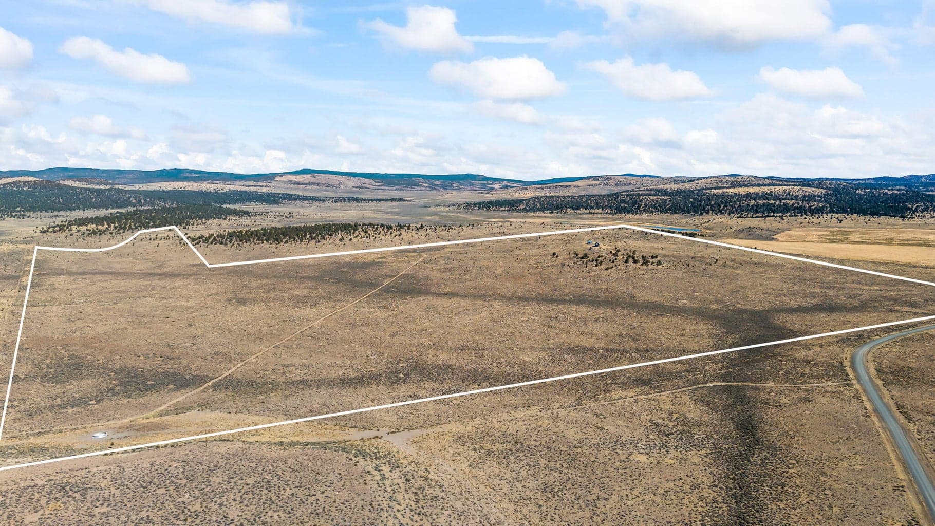 SW corner approximate property lines