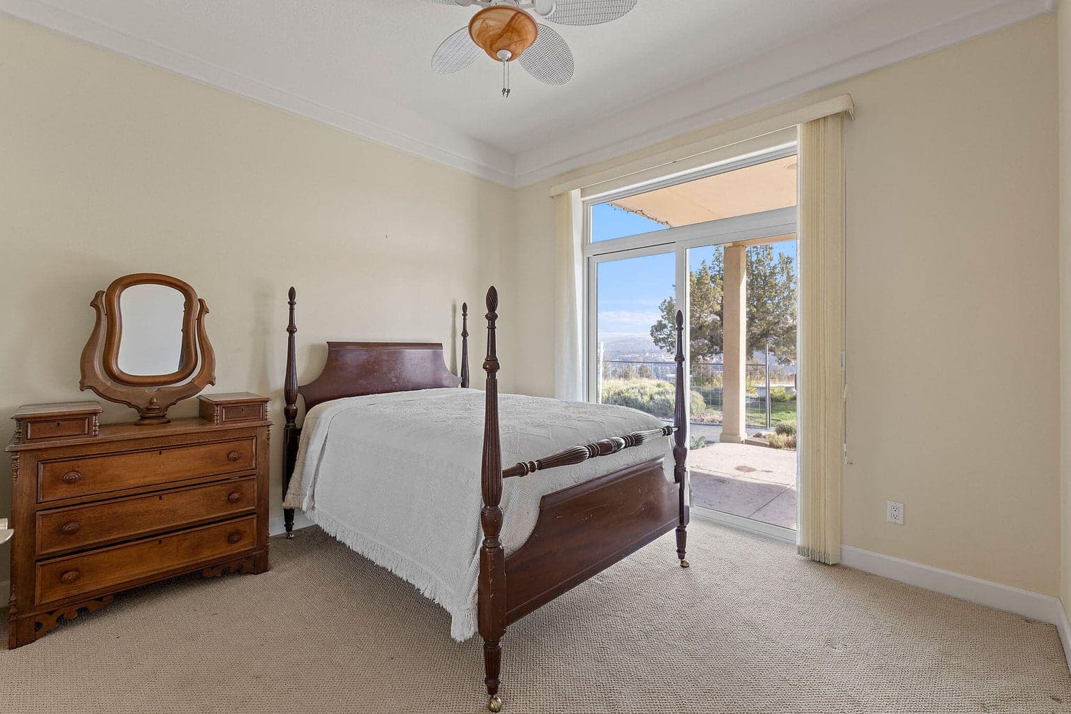 Bedroom 2 with patio access