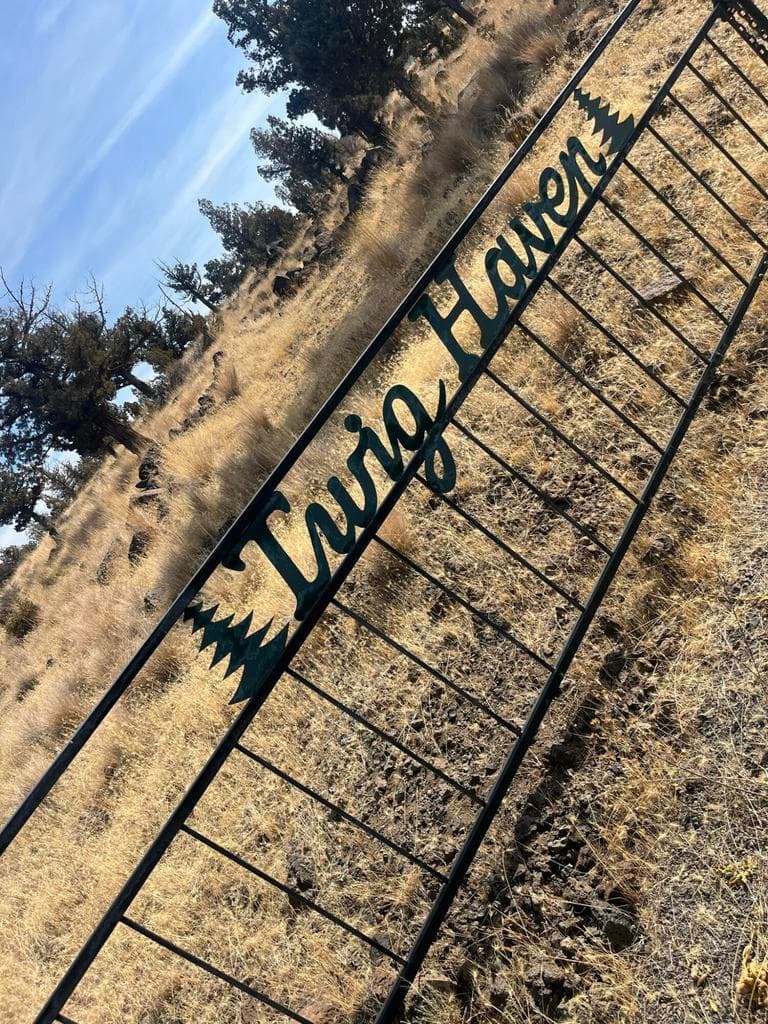 Gate on driveway