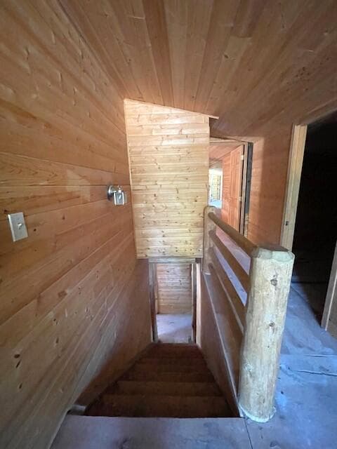 upstairs