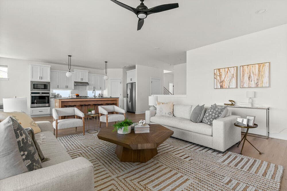 Virtually staged photo of like-kind home. Some options may vary.