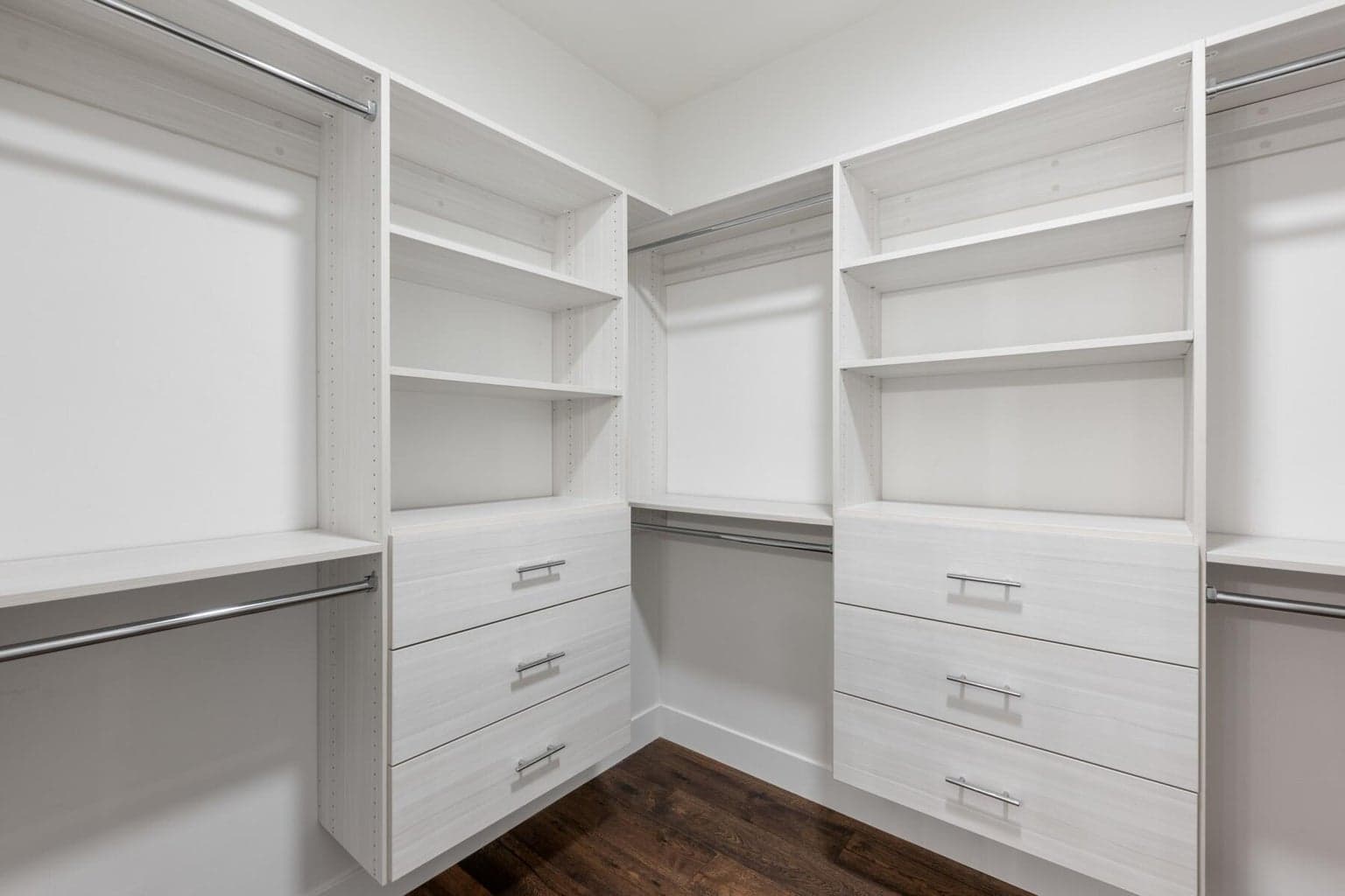 walk in closet in the primary