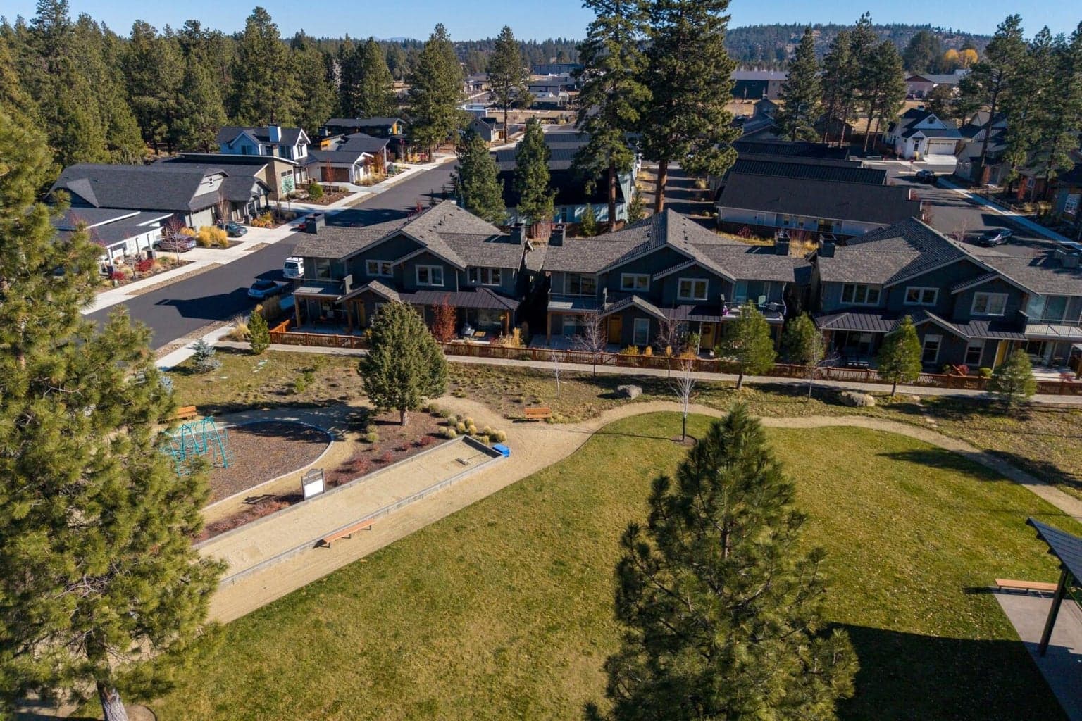birds eye view of the house