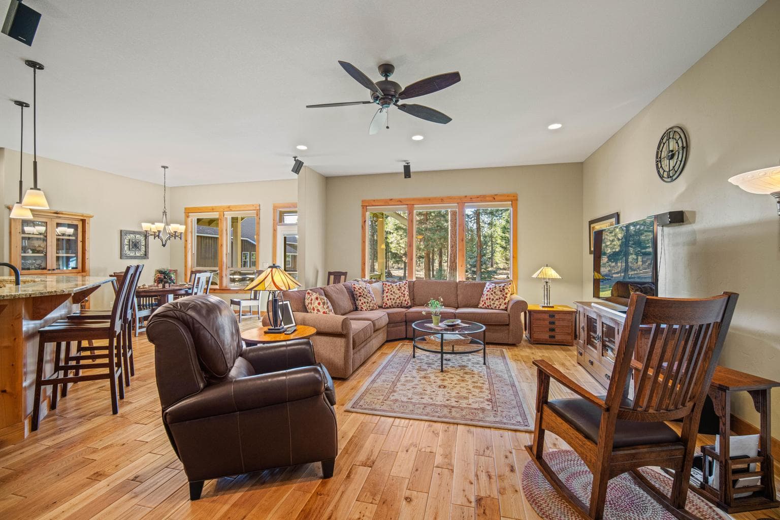 10 foot ceilings throughout the home give it an open, airy feel.