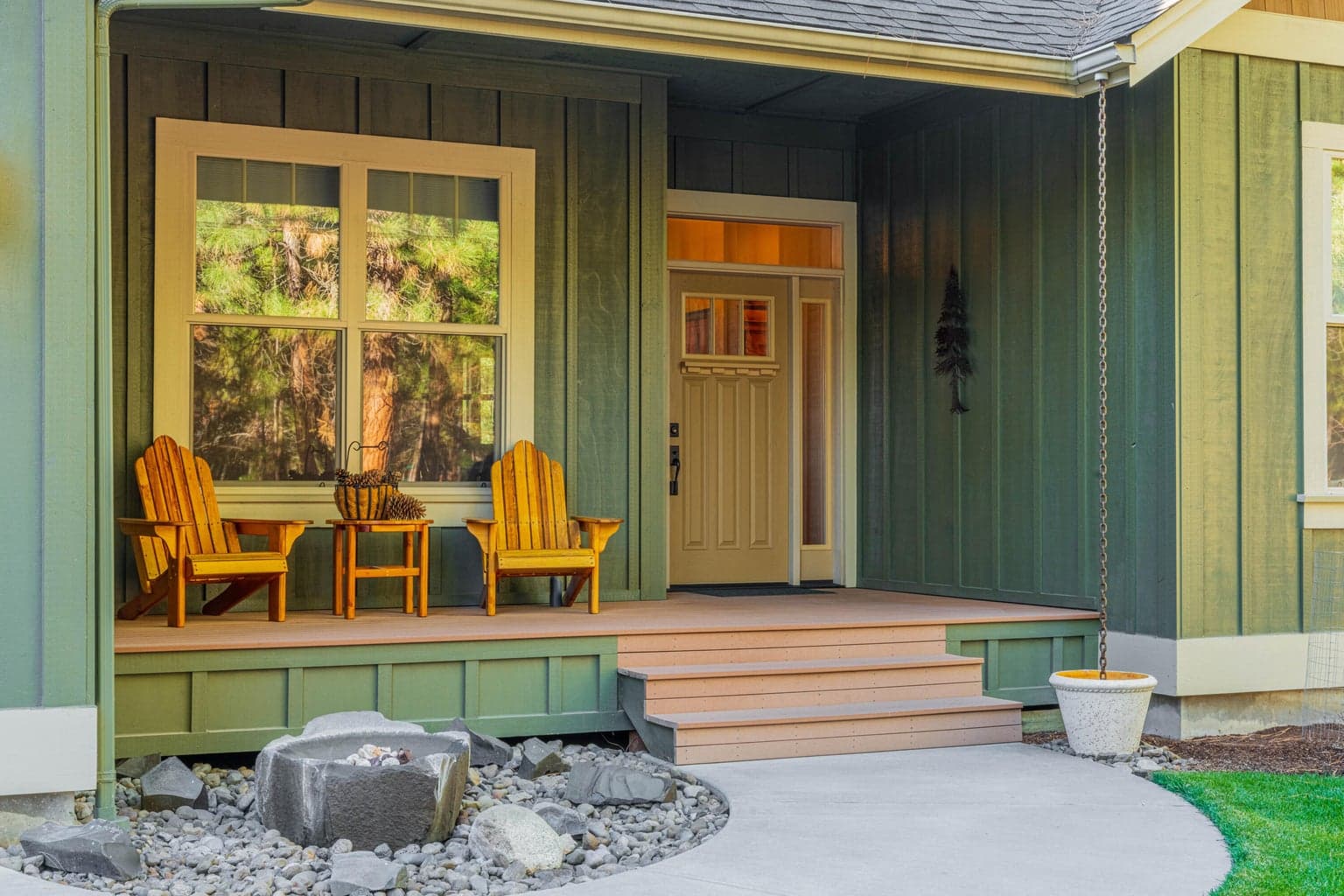 A welcoming covered front porch with TimberTek decking.
