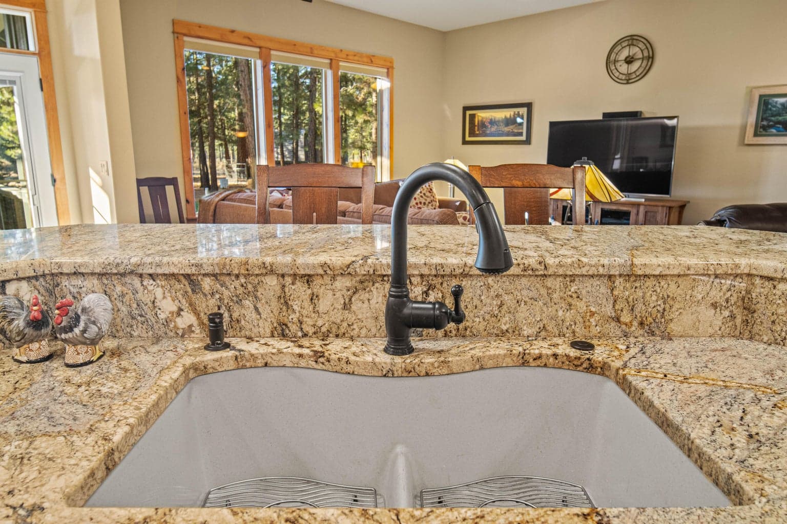 Granite countertops.