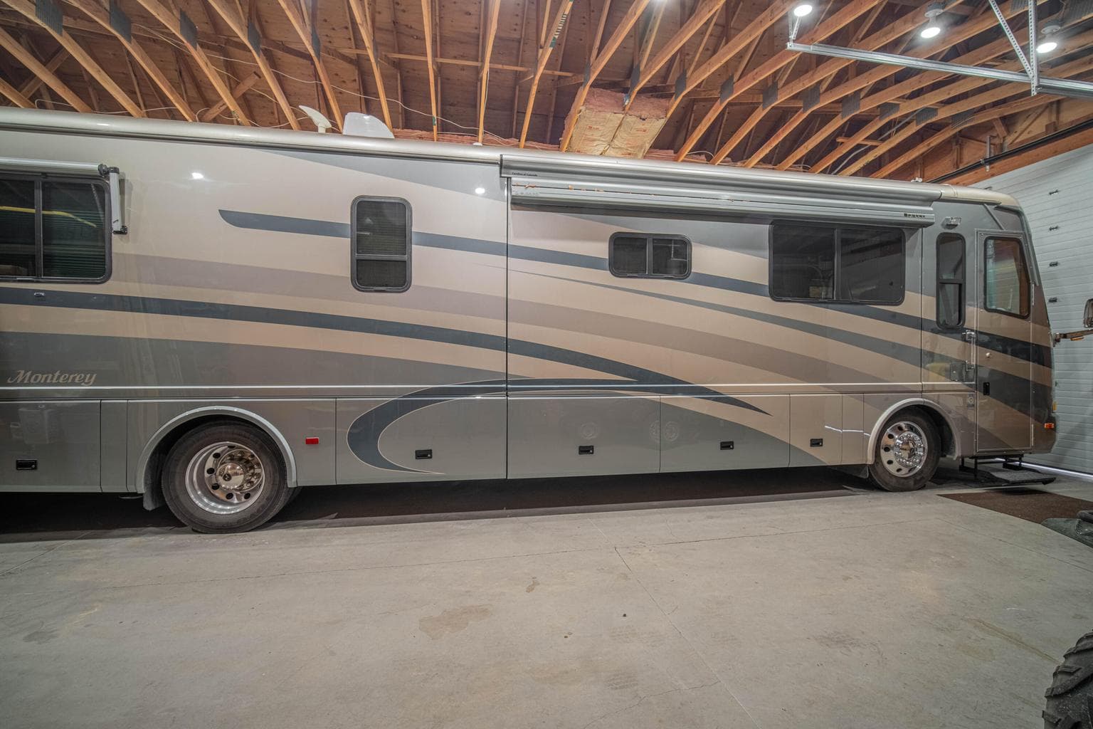 This "Garage Mahal" is big enough for the largest RV's and still have room for all of your other "toys".