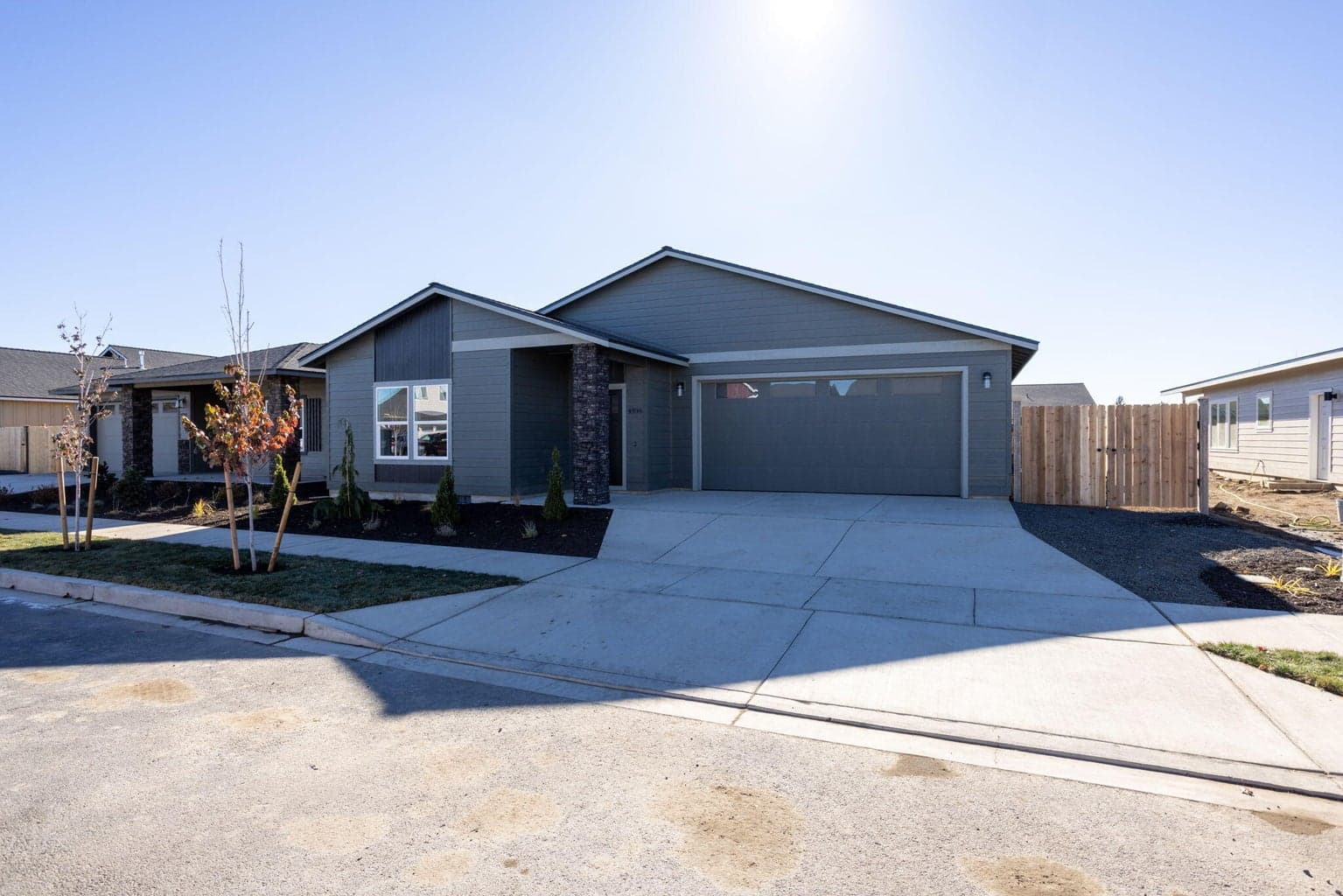 with 3 car tandem garage