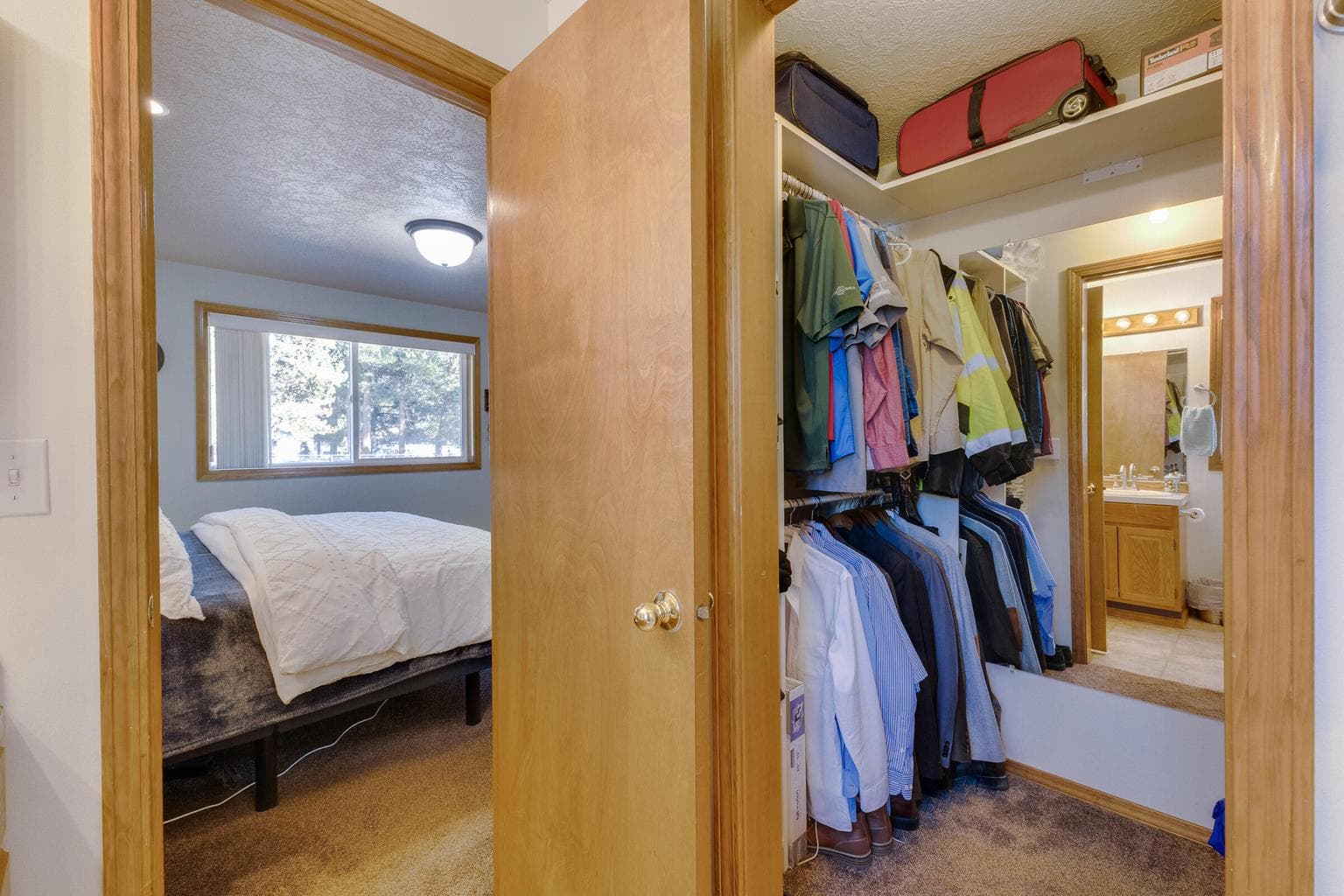 Primary walk in closet