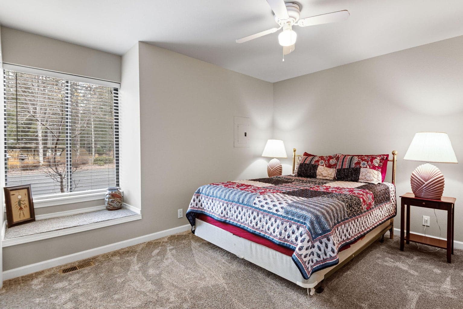 Large primary bedroom on the main floor.