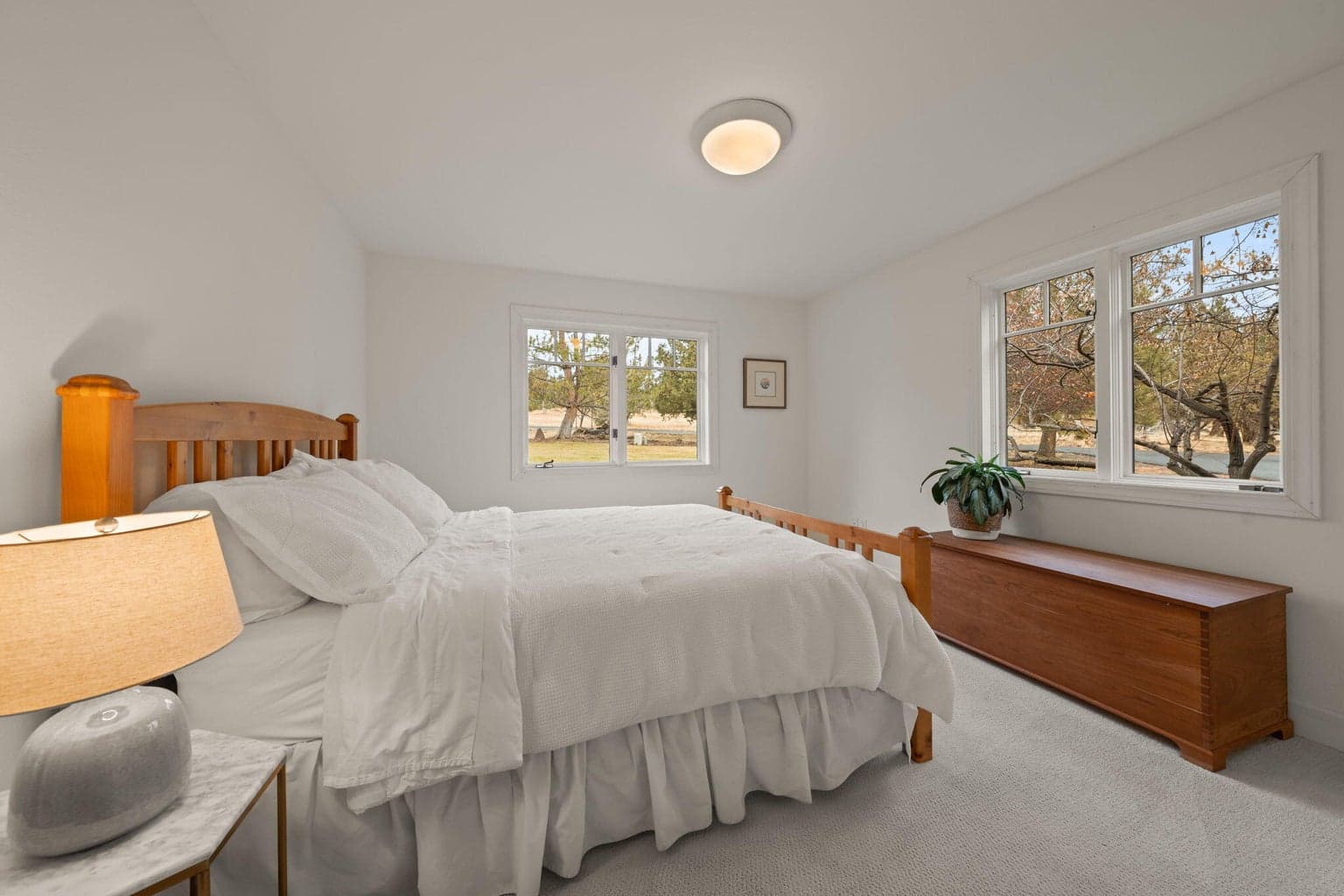 Guest Bedroom with meadow view