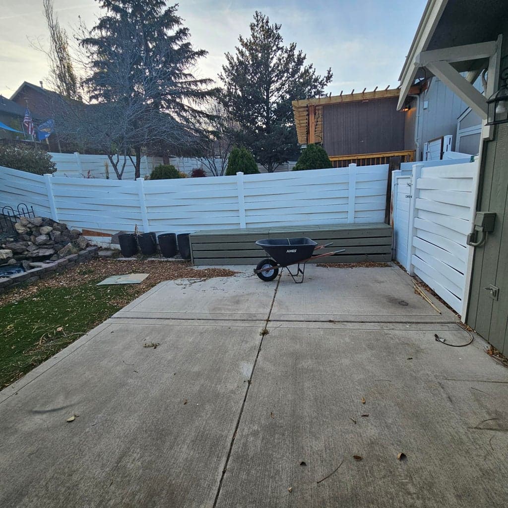 Spacious rear patio