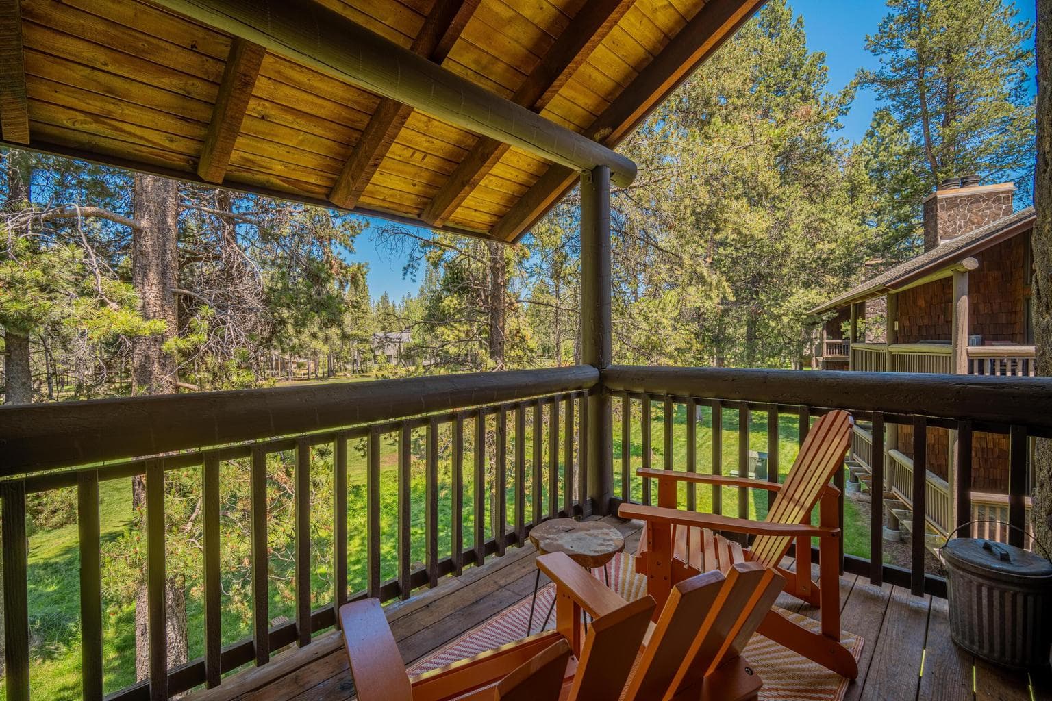 Upper balcony overlooking the fairway of the 12th hole on the beautiful Meadows Golf Course.