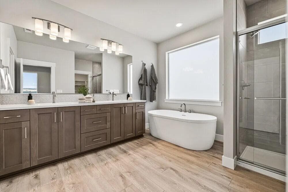 Sample photo reflecting a similar plan. Primary Bath - Upgrades present. Specs and selections vary.