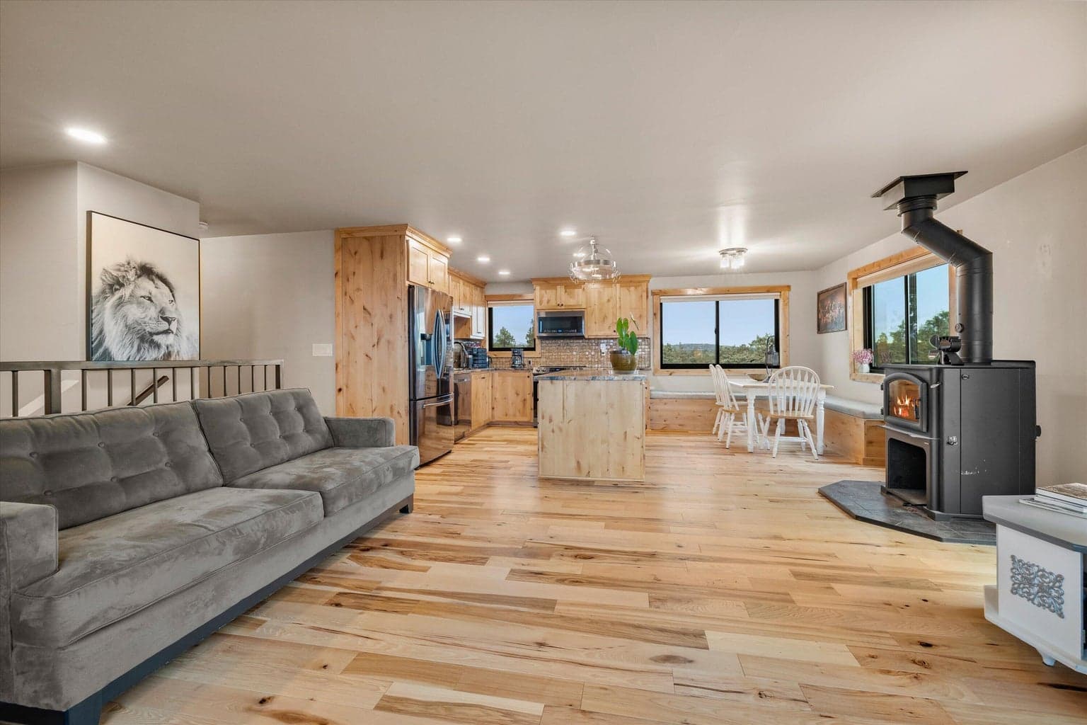 For those chilly days, enjoy the warmth of real (and certified) wood stove.